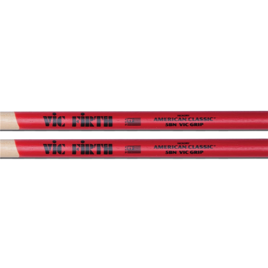 VIC FIRTH 5BNVG - Bacchette American Classic con punta in nylon e Vic Grip