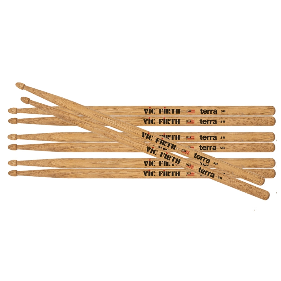 VIC FIRTH 5BT - Bacchette American Classic TERRA PACK 3+1