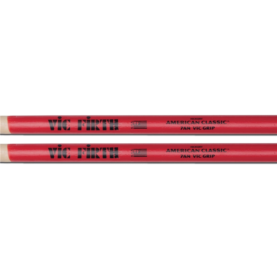 VIC FIRTH 7ANVG - Bacchette American Classic con punta in nylon e Vic Grip