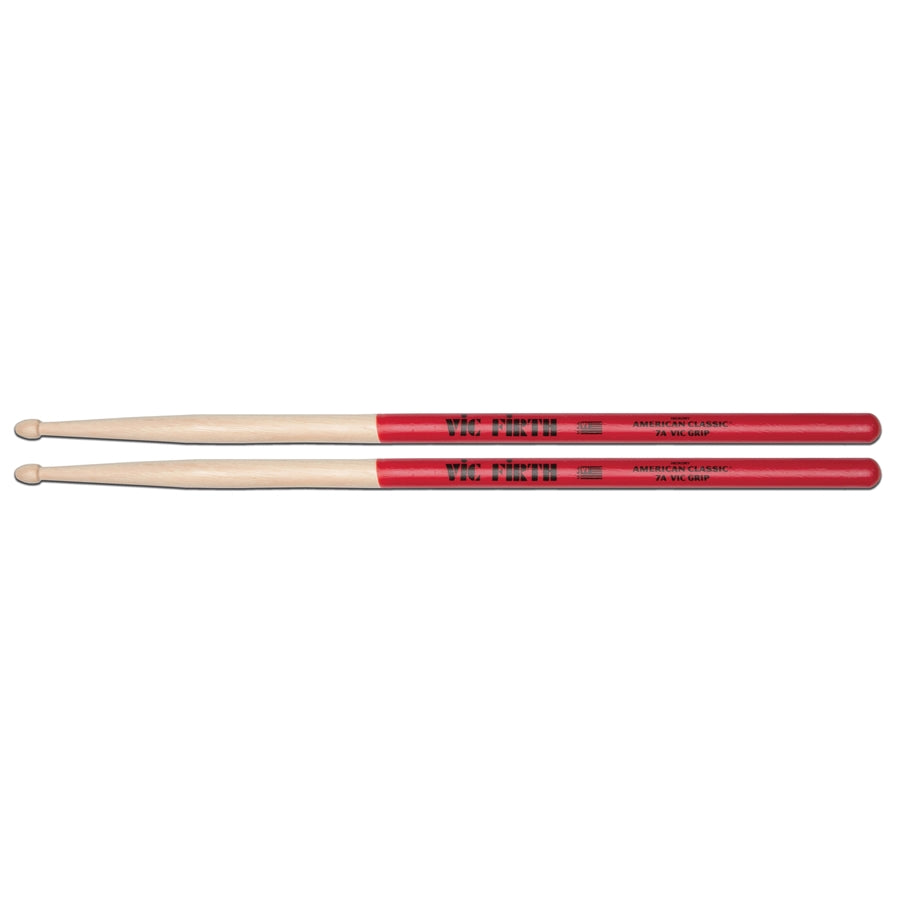 VIC FIRTH 7AVG - Bacchette American Classic con punta in legno e Vic Grip