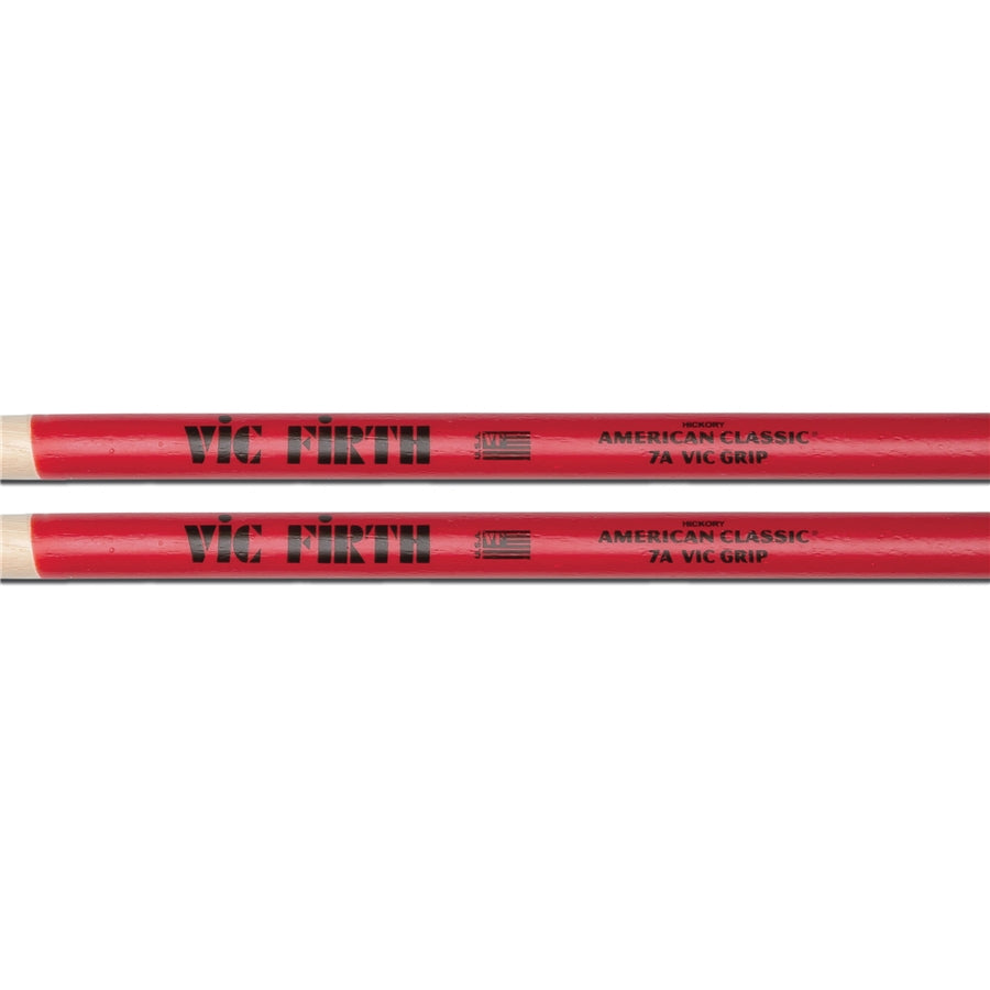 VIC FIRTH 7AVG - Bacchette American Classic con punta in legno e Vic Grip
