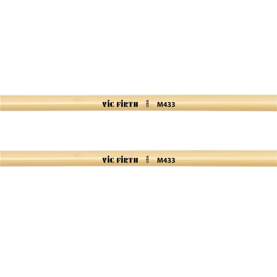 VIC FIRTH M433 - Articulate Series Mallet - 1" Lexan with Brass Round