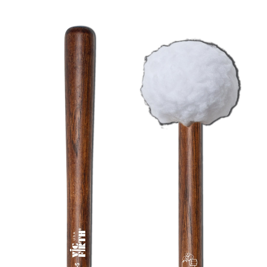 VIC FIRTH MB2S - Corpsmaster Bass Mallets Medium