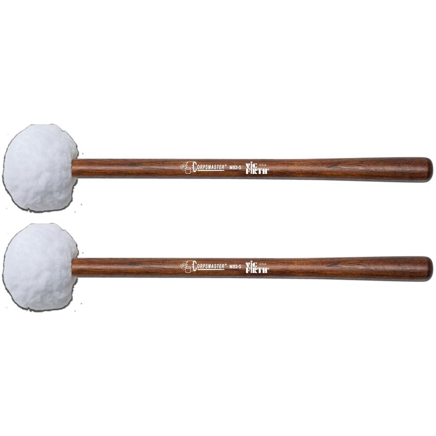 VIC FIRTH MB3S - Corpsmaster Bass Mallets Large