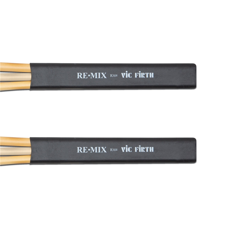 VIC FIRTH RM4 - Spazzole RE•MIX Rattan/Birch