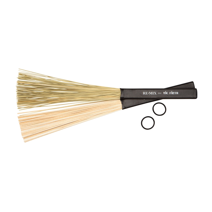 VIC FIRTH RMP - Spazzole RE•MIX 2-Paia Combo Pack