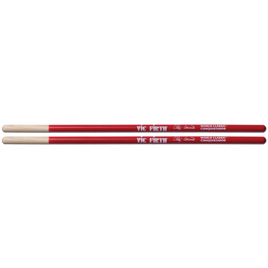 VIC FIRTH SAA - Bacchette American World Classic Alex Acuña Conquistador - Rossa