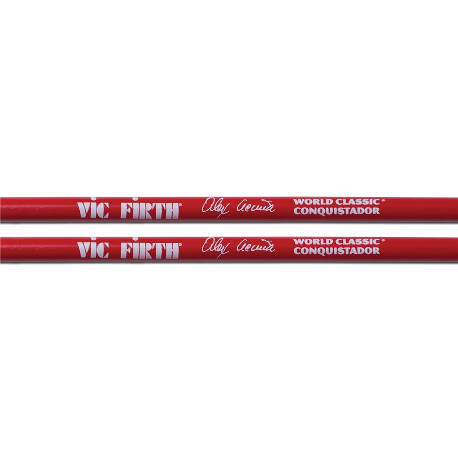 VIC FIRTH SAA - Bacchette American World Classic Alex Acuña Conquistador - Rossa