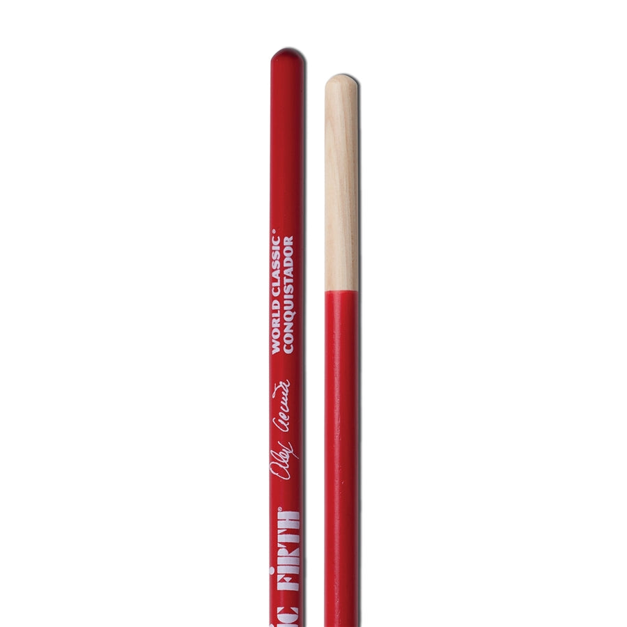 VIC FIRTH SAA - Bacchette American World Classic Alex Acuña Conquistador - Rossa
