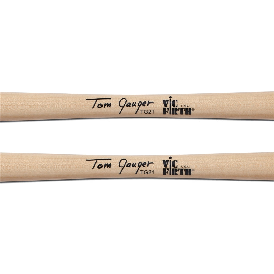 VIC FIRTH TG21 - Symphonic Collection Bass Drum Mallets Signature Tom Gauger Chamois/Wood