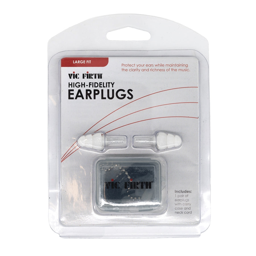 VIC FIRTH VICEARPLUGL2 - White HiFi Earplugs L