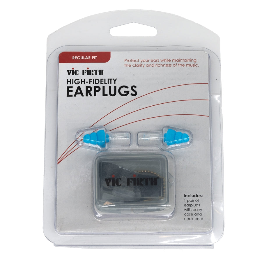 VIC FIRTH VICEARPLUGR2 - Blue HiFi Earplugs Reg