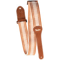 Taylor Academy Strap White Brown Jacquard 2' Amber Buckle