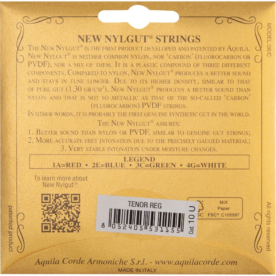 Aquila 10U New Nylgut Ukulele Set, GCEA 