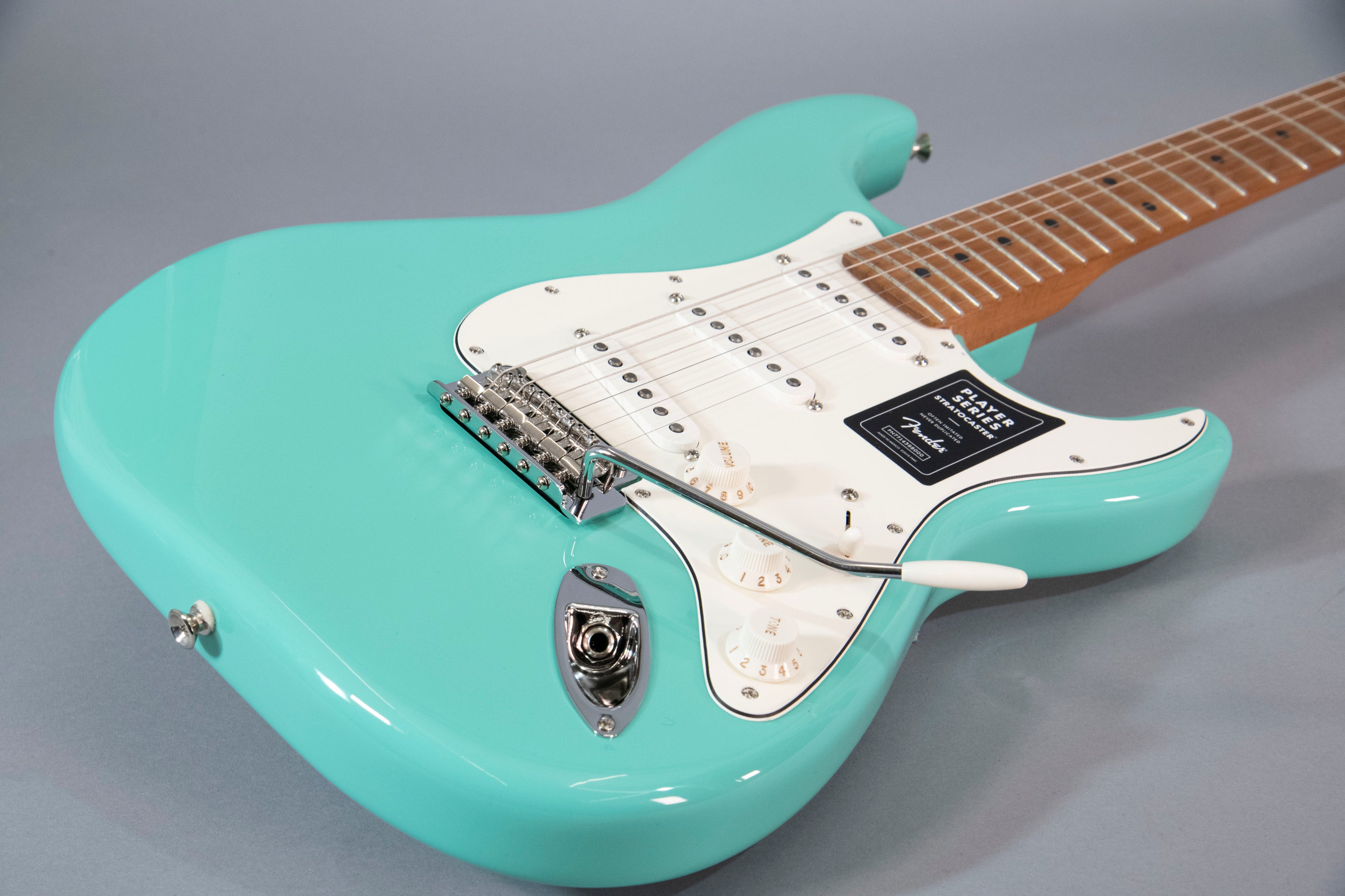 Fender Stratocaster Player Seafoam Green con Roasted Maple
