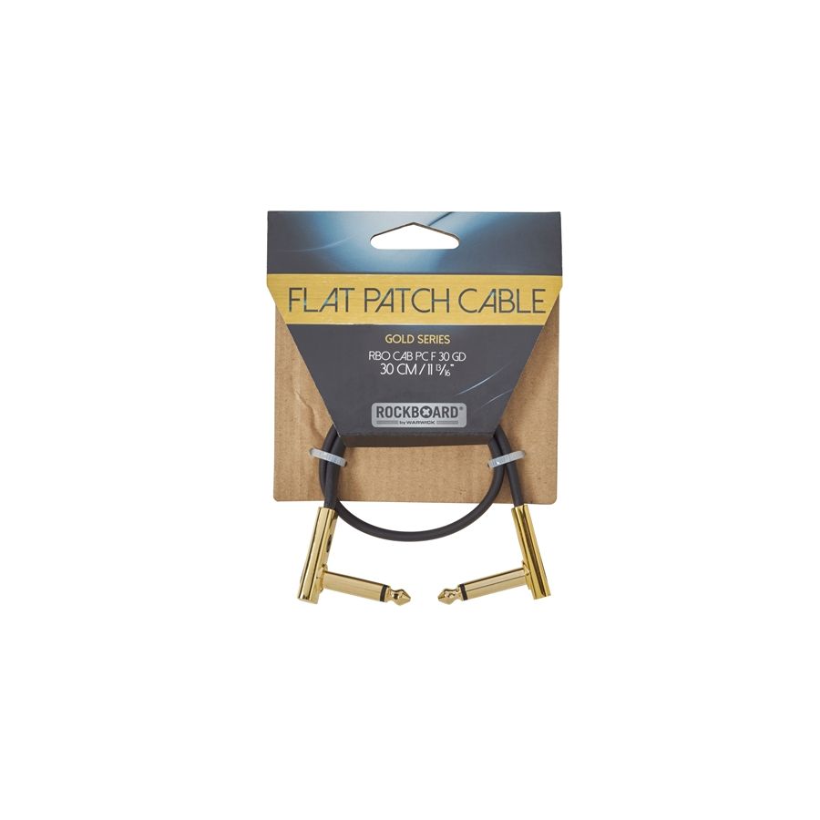 Rockboard Rbo Cavo Flat Patch Cable Gold 30 Cm
