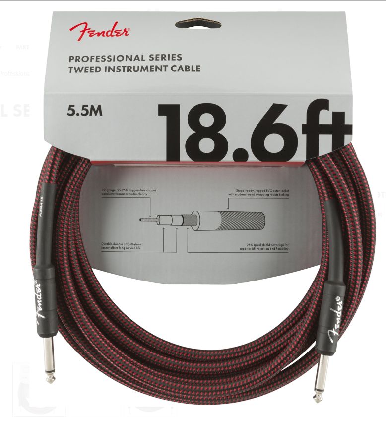 Fender Cavo Professional 5,5 Mt Red Tweed