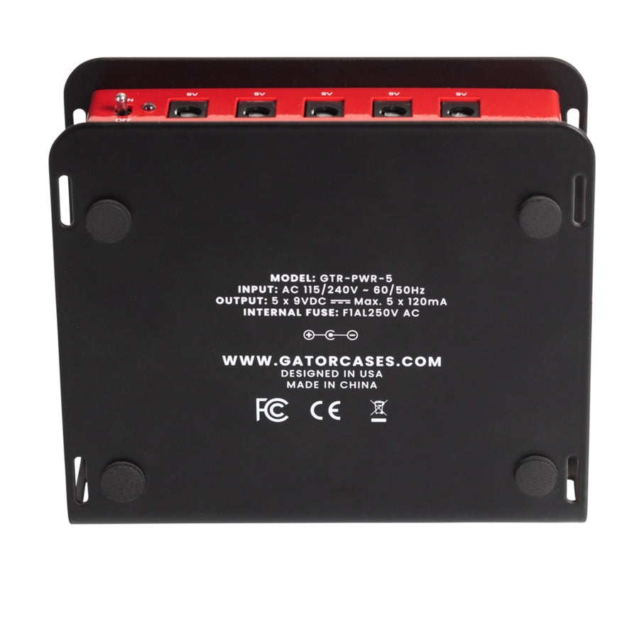 Gator Cases GTR-PWR-5-L Alimentatore per pedali con 5 uscite isolate