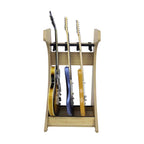 Gator Frameworks GFW-ELITEGTR3RK-MPL Rack per chitarre 3-4 posti in finitura acero naturale opaco
