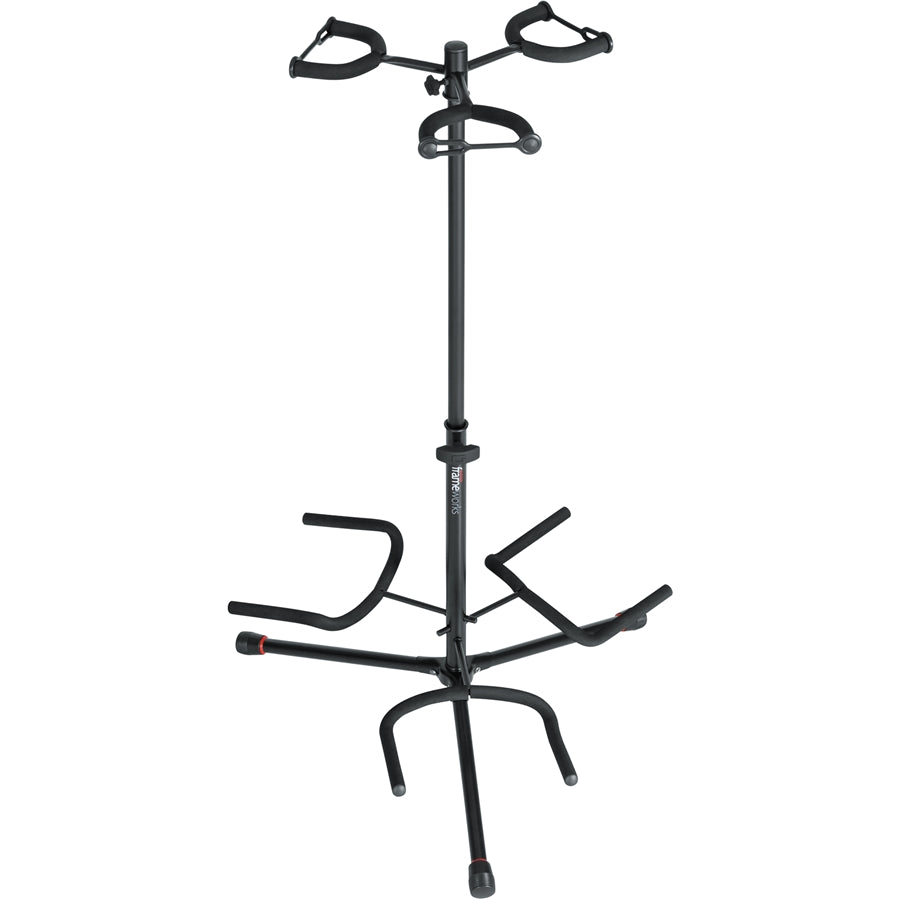 Gator Frameworks GFW-GTR-3000 Supporto triplo per chitarre con struttura in acciaio
