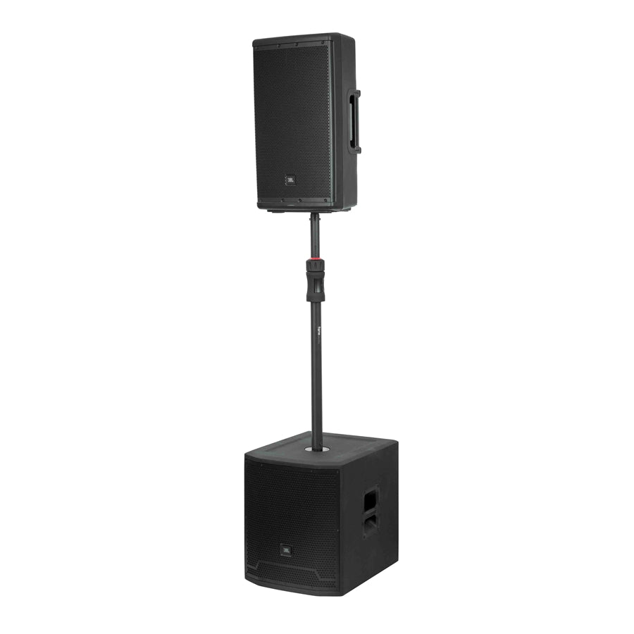 Gator Frameworks GFW-ID-SPKR-SP Palo singolo regolabile per subwoofer con pistone di sollevamento