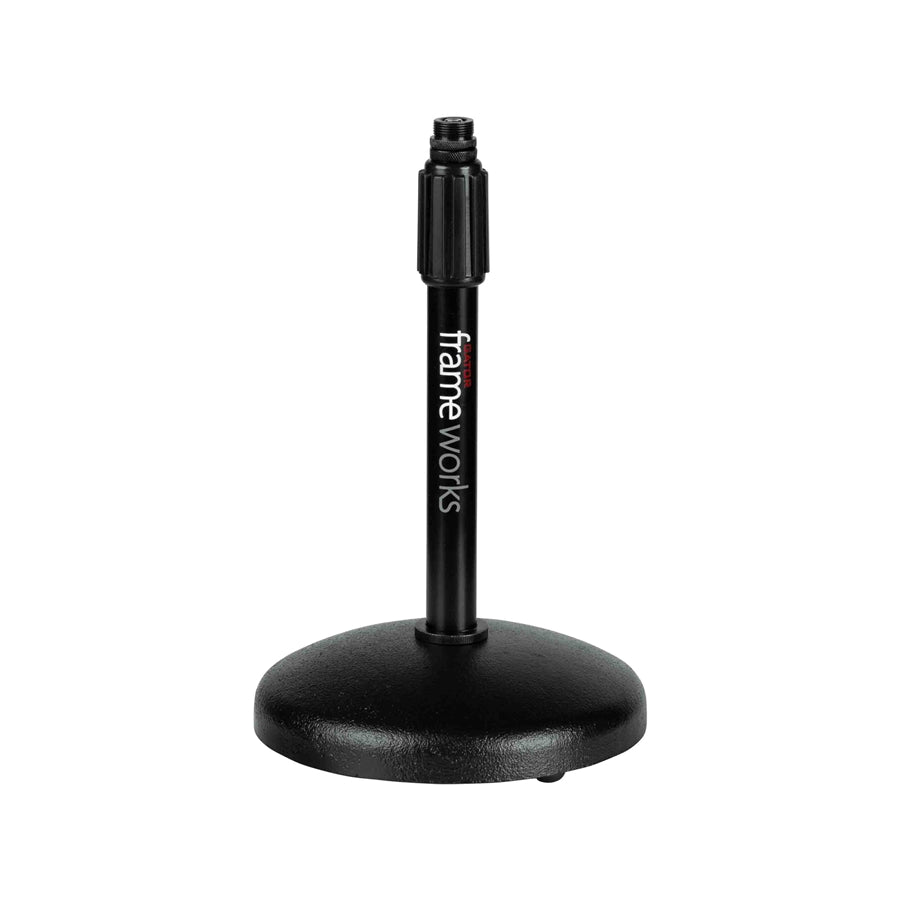 Gator Frameworks GFW-MIC-0501 Supporto per microfono da tavolo con base rotonda
