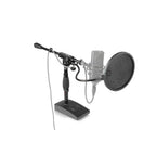 Gator Frameworks GFW-MIC-0821 Supporto microfonico per grancassa e amplificatore con braccio da 40,6 cm e base compatta
