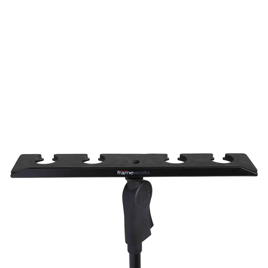Gator Frameworks GFW-MIC-4TRAY Supporto multi-microfono per 4 microfoni
