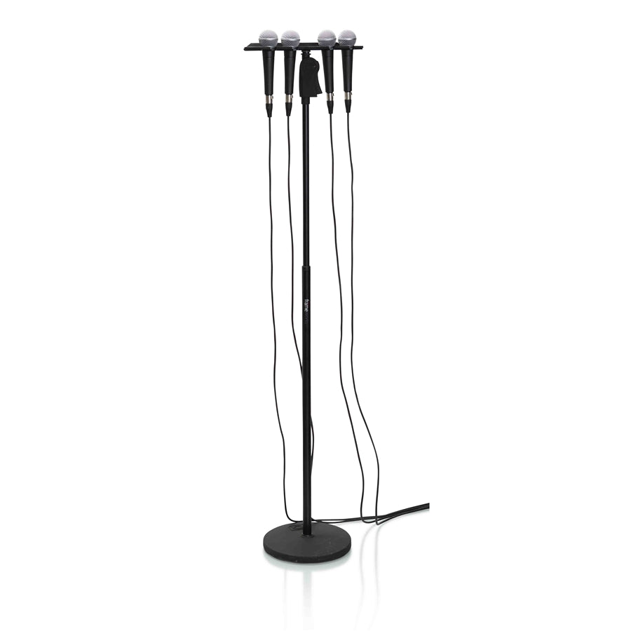 Gator Frameworks GFW-MIC-4TRAY Supporto multi-microfono per 4 microfoni
