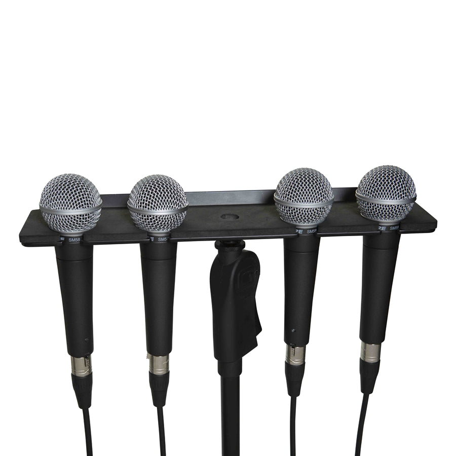 Gator Frameworks GFW-MIC-4TRAY Supporto multi-microfono per 4 microfoni
