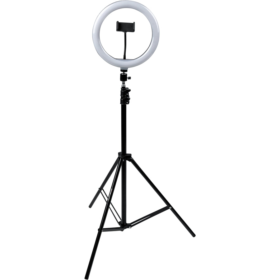 Gator Frameworks GFW-RINGLIGHTTRIPD Ring Light con treppiede e supporto per smartphone