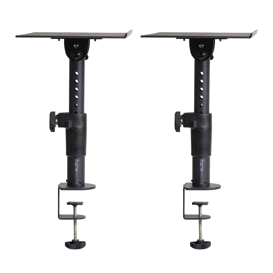 Gator Frameworks GFWSPKSTMNDSKCMP Supporto Clamp-On per monitor da studio