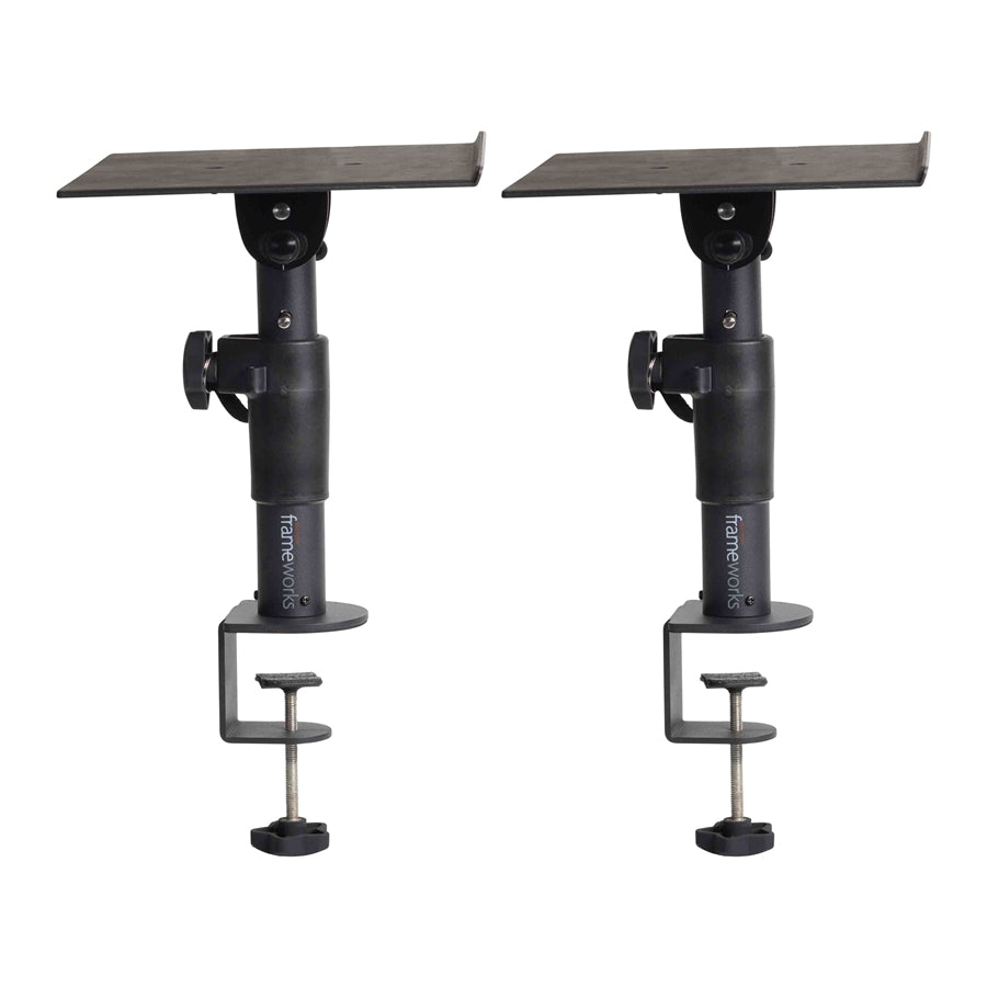Gator Frameworks GFWSPKSTMNDSKCMP Supporto Clamp-On per monitor da studio