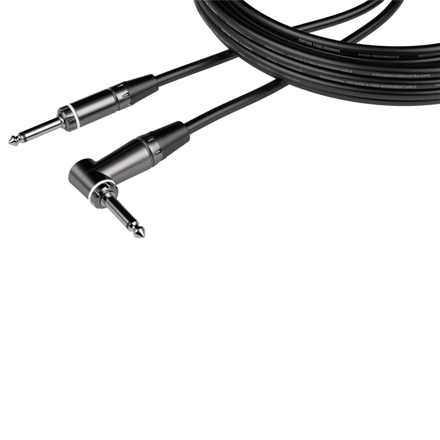 Gator Cableworks GCWC-INS-10RA Cavo strumento jack dritto/angolato 3 m Serie Composer