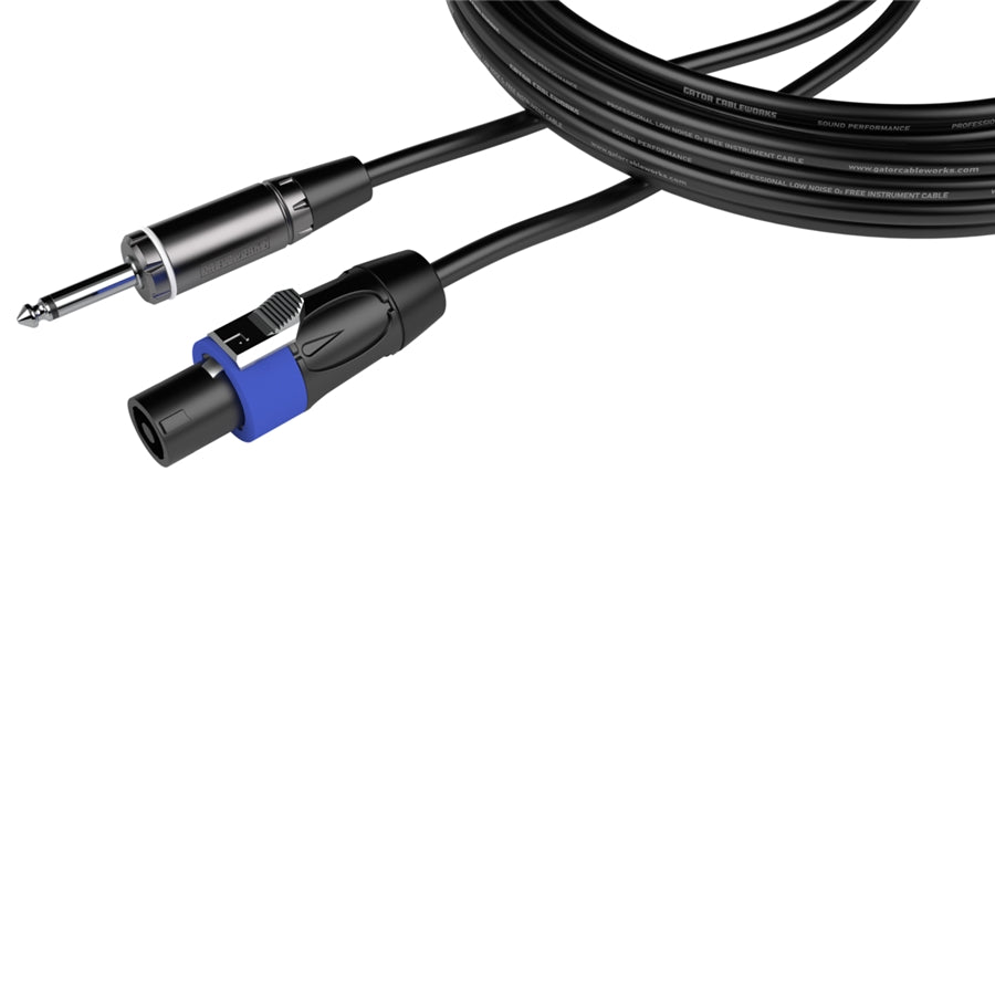 Gator Cableworks GCWC-SPK-03-1TL Composer Series 1m Straight TS Jack/Speakon Speaker Cable