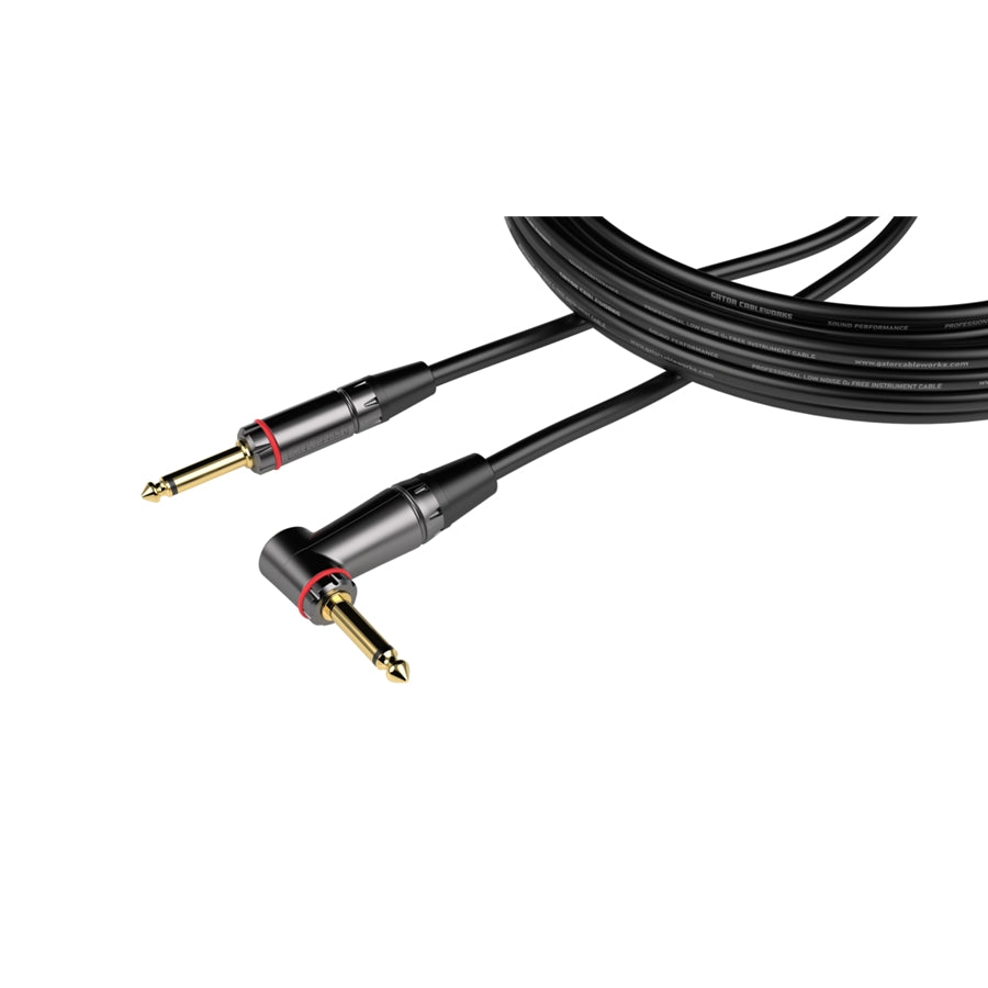 Gator Cableworks GCWH-INS-10RA Cavo strumento jack dritto/angolato 3 m Serie Headliner