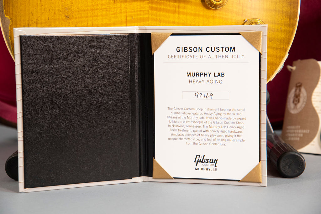 Gibson Custom Shop Murphy Lab 1959 Les Paul Standard Green Lemon Fade Heavy Aged