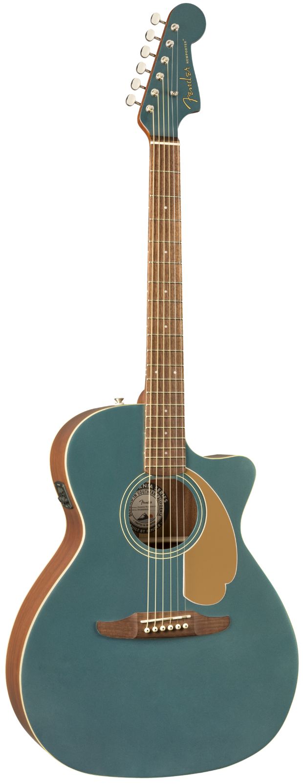 Fender Newporter Player Ocean Teal Chitarra Acustica Elettrificata