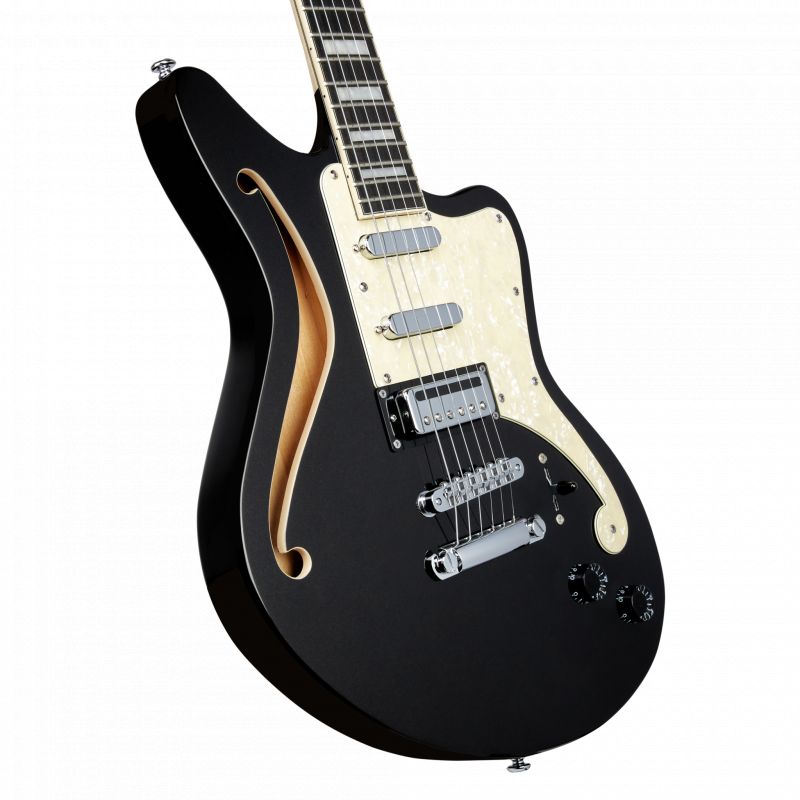 D'Angelico Bedford SemiHollow Black Flake