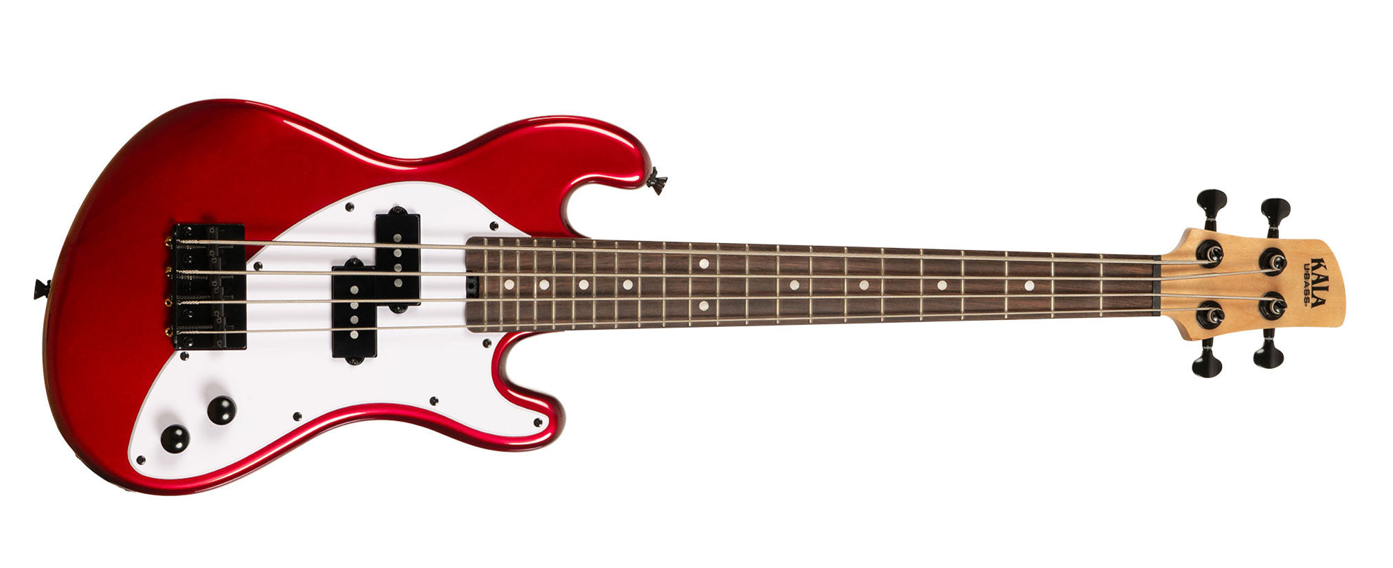 Kala UBASS-SB-RD-FS - Solid Body 4 corde - Rosso c/borsa
