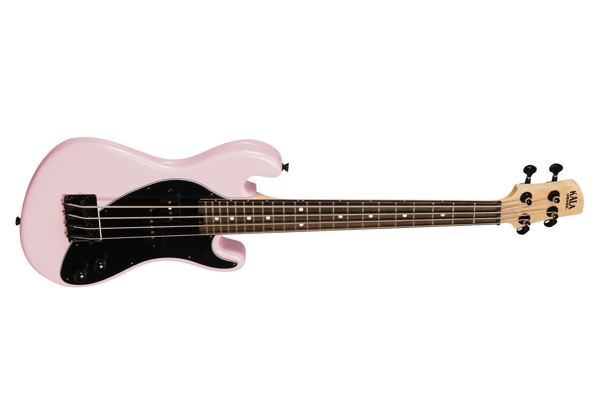 Kala UBASS-SB-LP-FS - Solid Body 4 corde - Rosa c/borsa