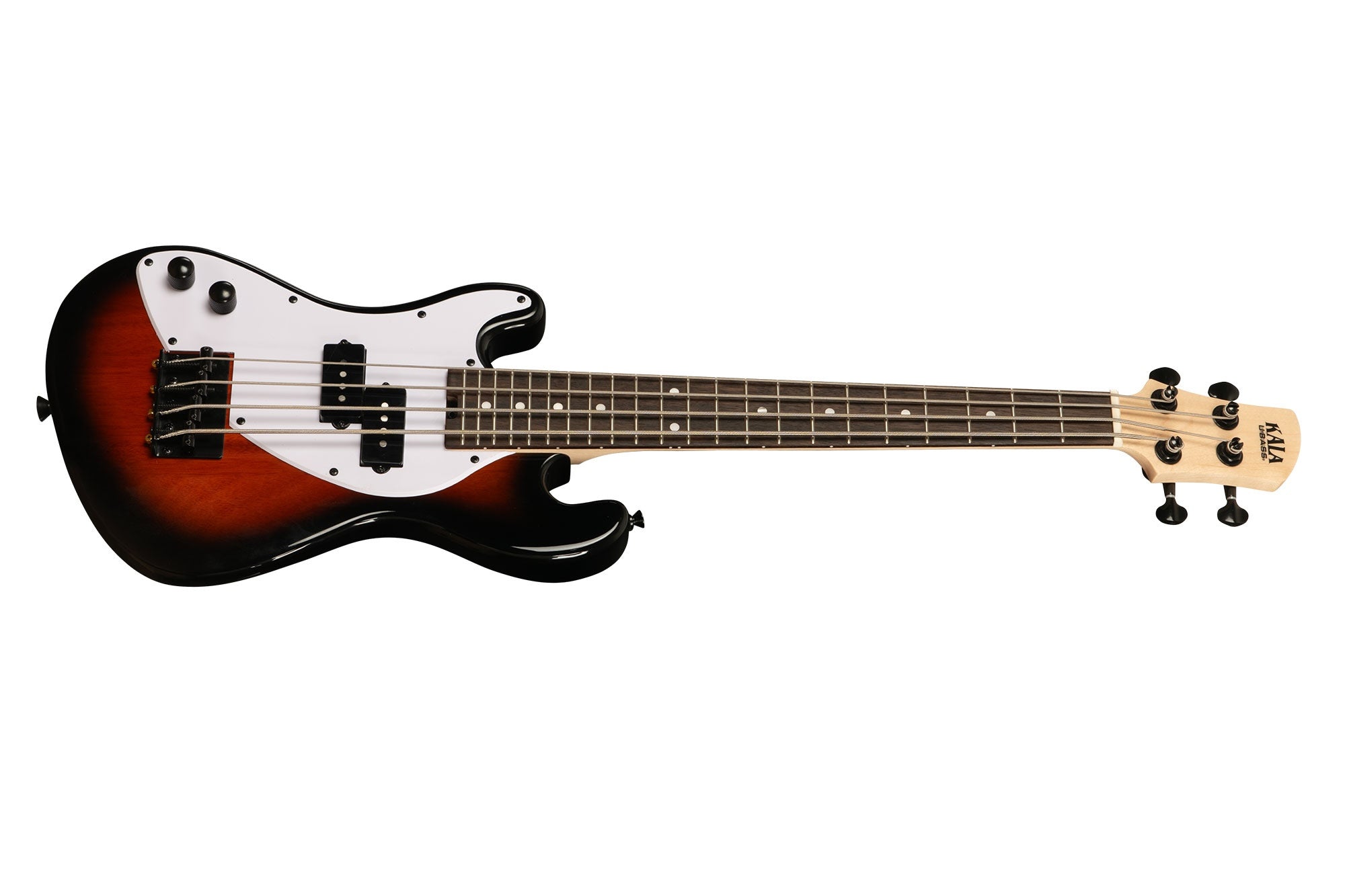 Kala UBASS-SB-TB-FS-L - Solid body 4 corde - Tobacco Burst c/borsa - Per mancini