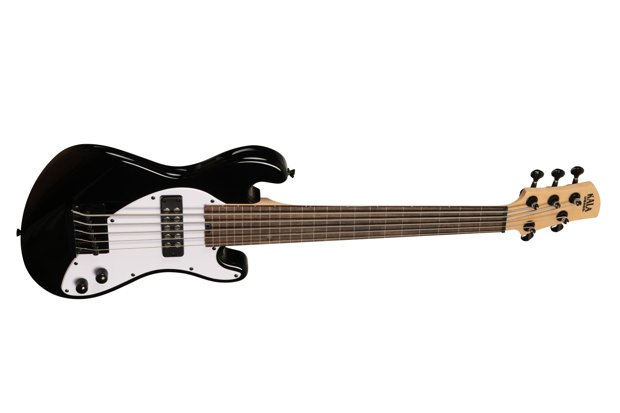 Kala UBASS-SB5-BK-FL - Solid Body 5 corde FRETLESS - Nero c/borsa