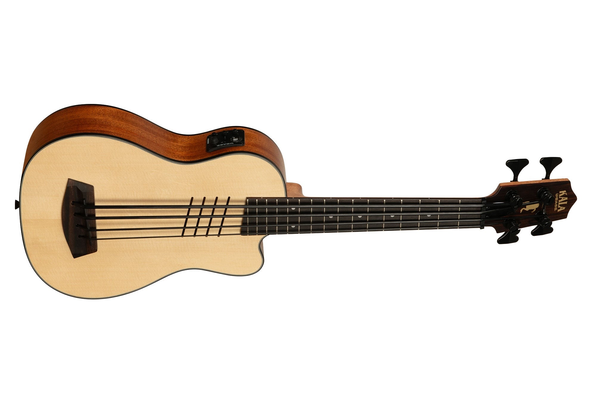 Kala UBASS-HH-SSMHG-FS - ''Artist Signature'' - Hutch Hutchinson - U-BASS Solid Spruce Top Mahogany elettrificato - c/borsa