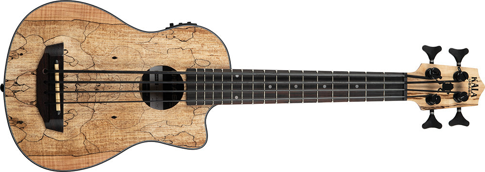 Kala UBASS-SP-MAPL-FS - U-BASS Spalted Maple elettrificato - c/borsa