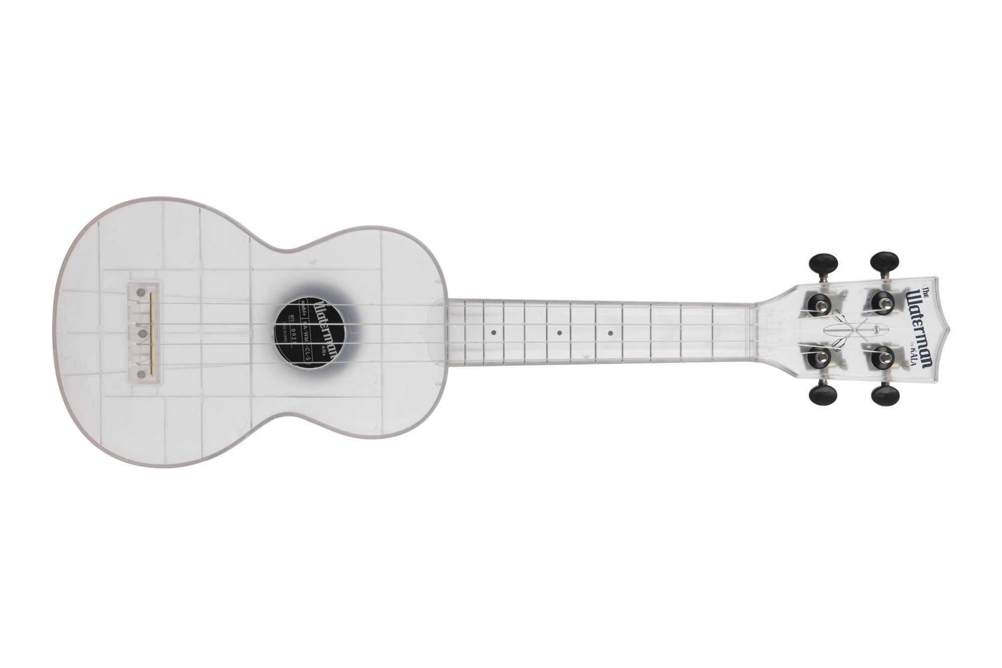 Kala KA-WMT-CL-S - "Sea Glass" - Transparent Frosted Glass Soprano Ukulele - w/bag