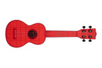 Kala KA-WMT-RD-S - ''Sea Glass'' - Transparent Maritime Red soprano ukulele - w/bag