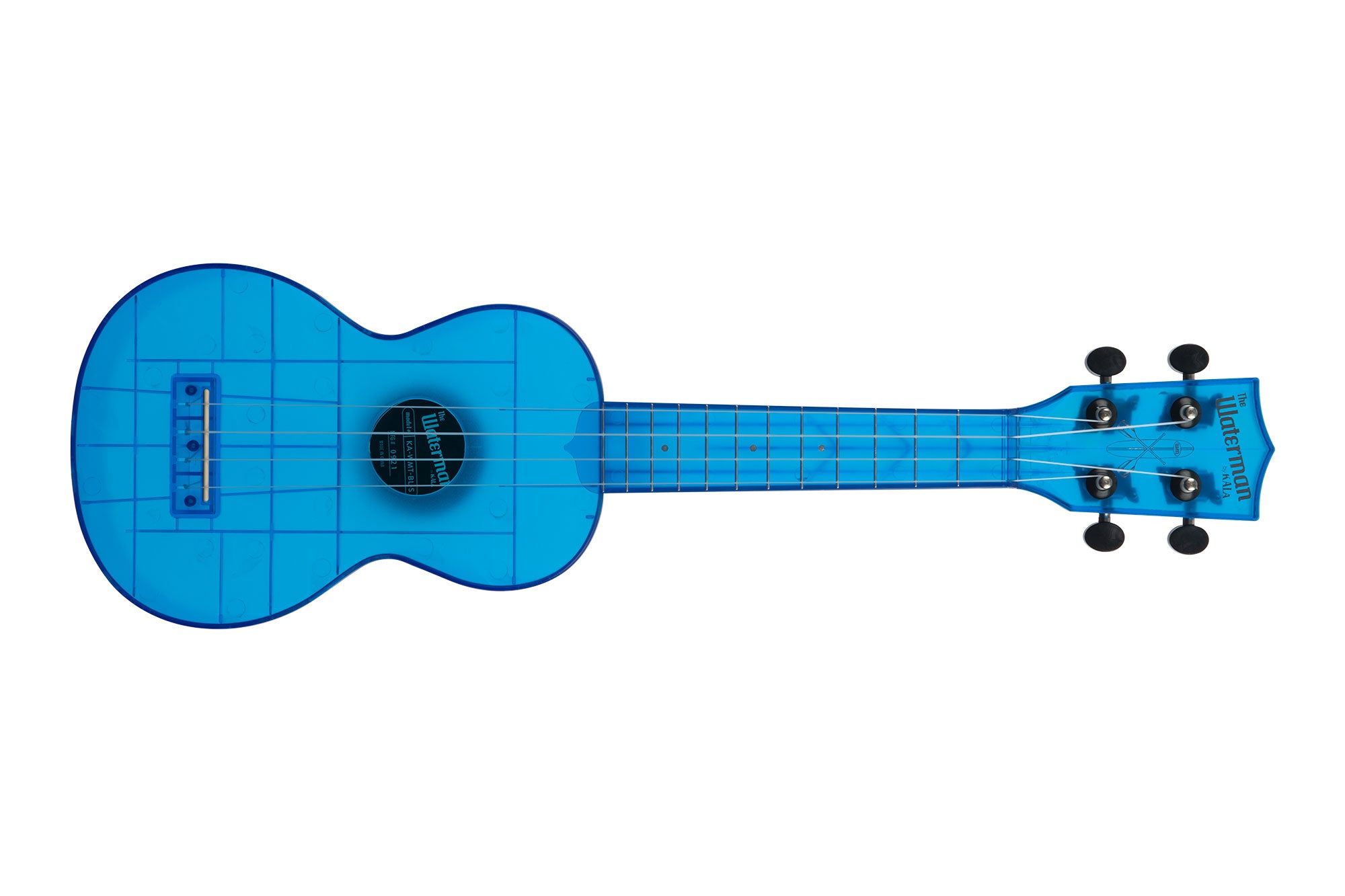 Kala KA-WMT-BL-S - ''Sea Glass'' - ukulele soprano Transparent Cobalt Blue - c/borsa