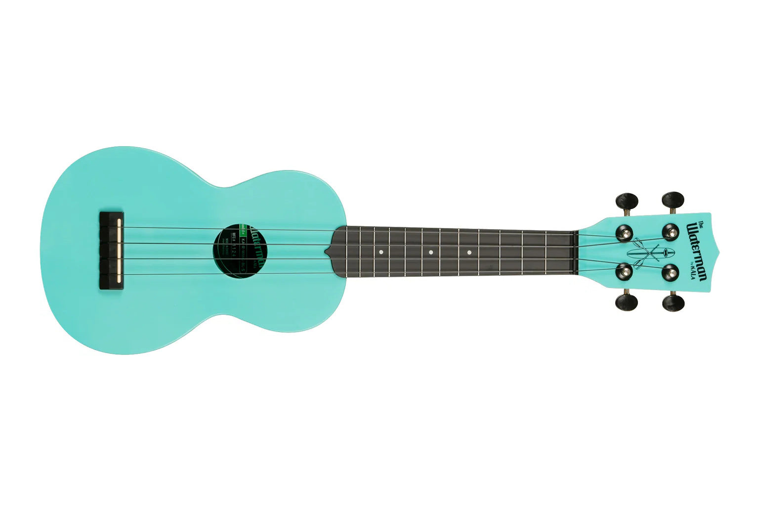 Kala KA-R-WMG-BL-S - ''Beach'' - ukulele soprano Aqua Mist (Glow in the Dark), Recycled - c/borsa