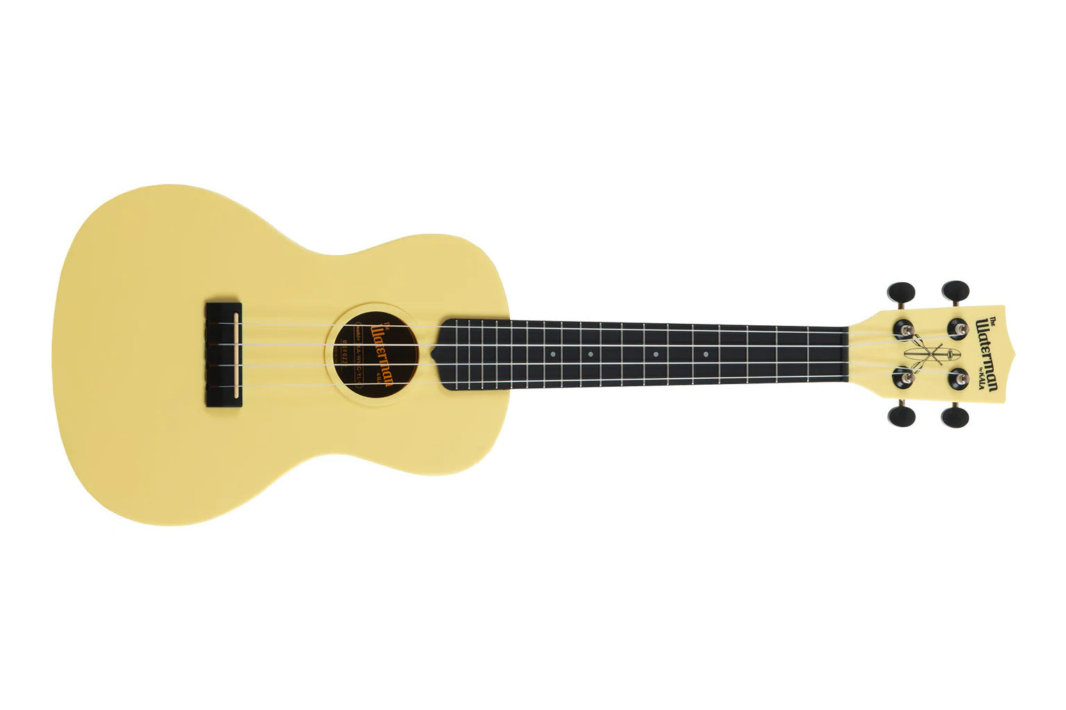 Kala KA-R-WMG-YL-S - ''Beach'' - ukulele soprano Starlight Yellow (Glow in the Dark), Recycled - c/borsa